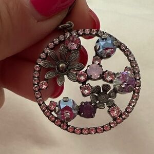 Sabika Floral Crystal Pendant Necklace